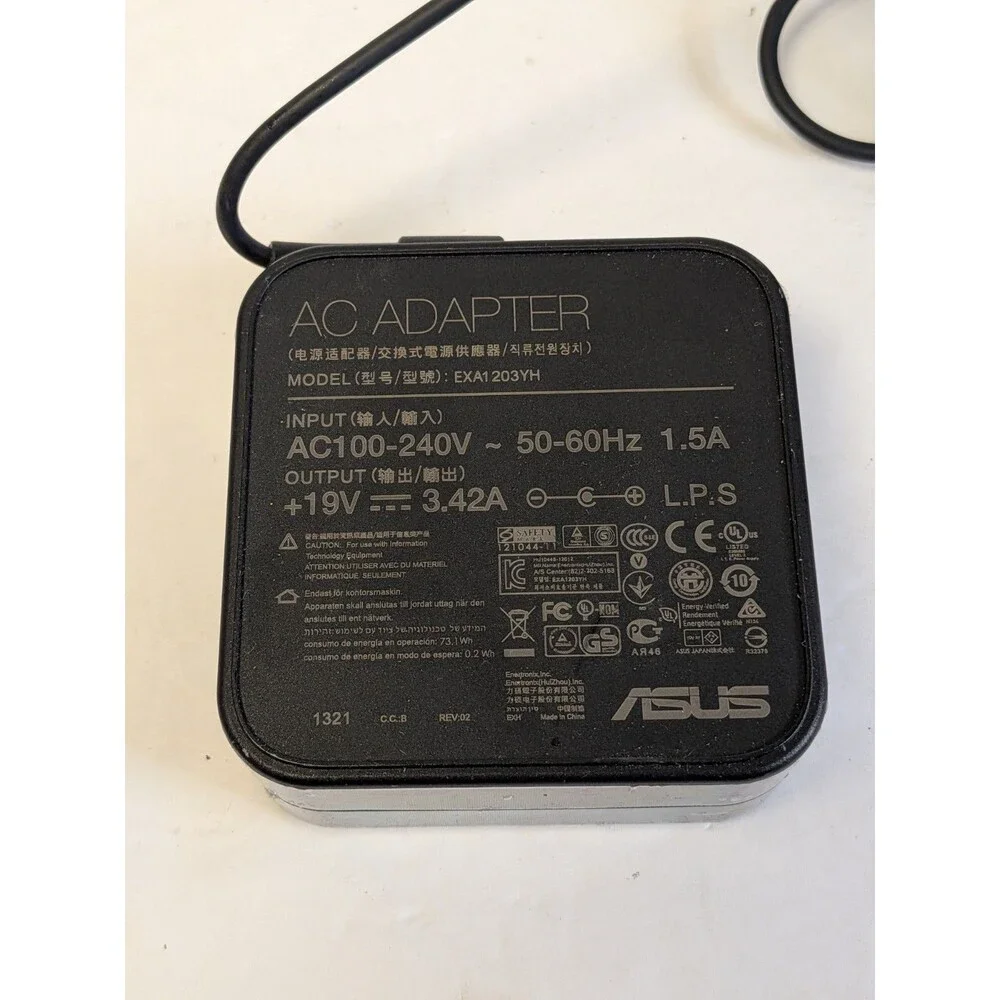 19V 3.42A 65W  EXA1 203YH AC Adapter Charger Without Power Cord For Asus Laptop